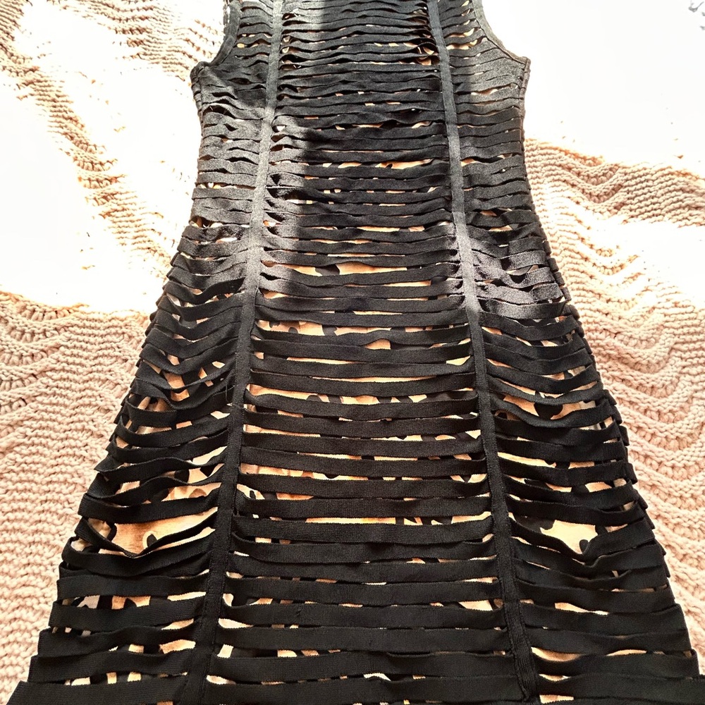 Alberto Makali Black Cutout Dress